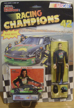 Image of 1992 Kyle Petty figure carded with car