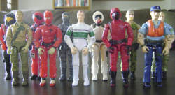 Image of figure next to several G.I. Joe figures
